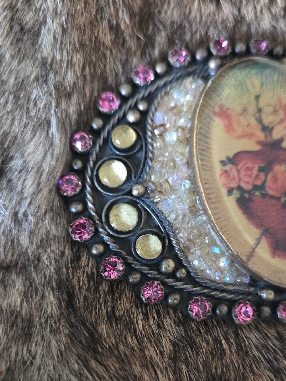 Sacred Heart Virgin Saints & Angels Belt Buckle - Picture 4 of 8